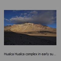Hualca Hualca complex in early sunlight
